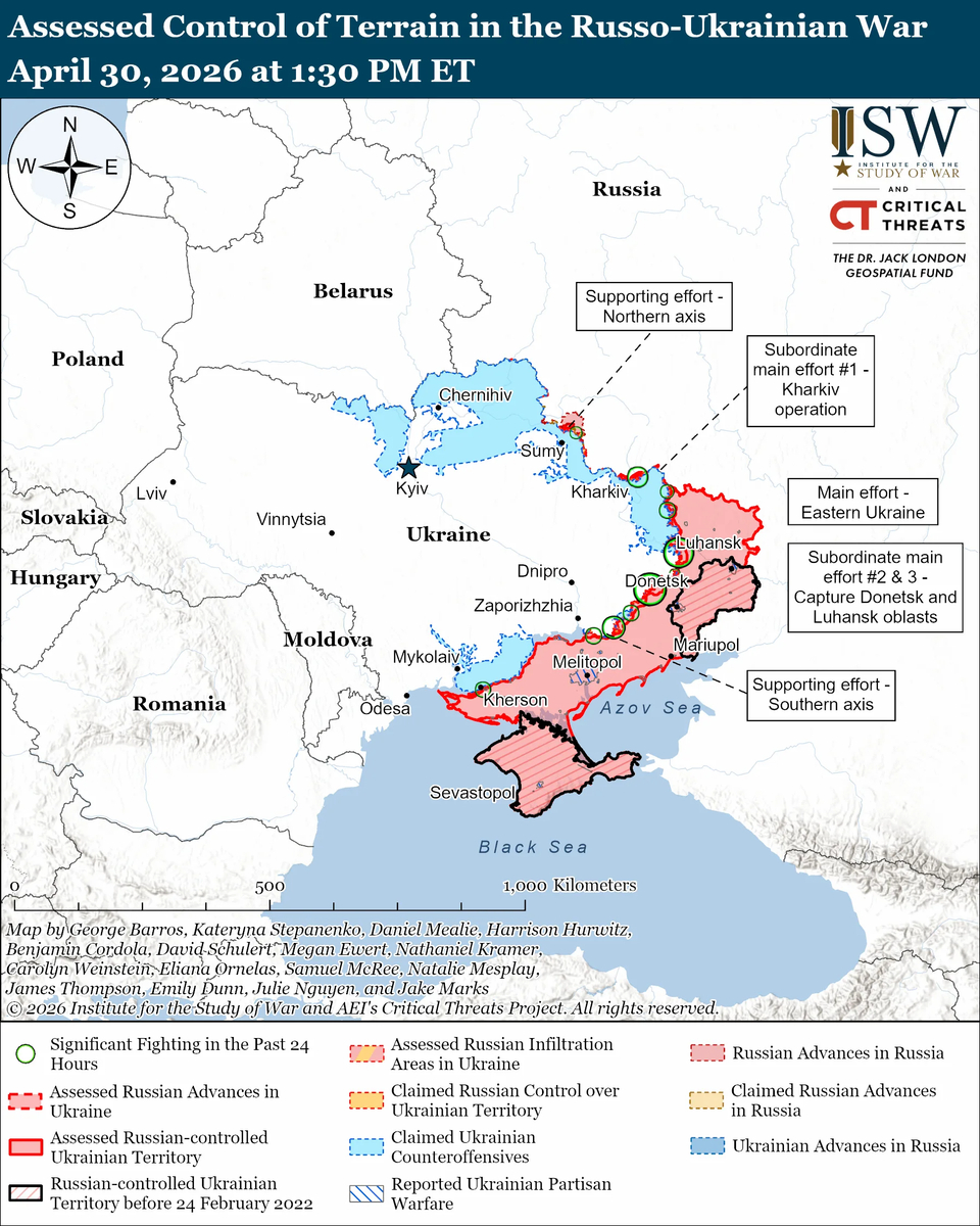 Russia Lost Ground in April. Ukraine Is Striking Oil Refineries 1,600 Kilometers Deep.